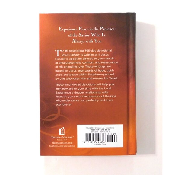 Jesus Calling by Sarah Young 366 Daily Devotionals Hardcover New - Picture 2 of 3
